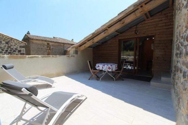 La terrasse privative chambre Cocon